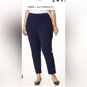 Women's Navy Pants plus black pants. Both are Cato brand size 18/20.